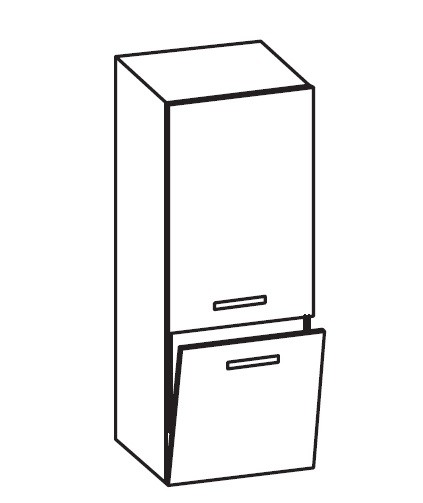 Artiqua 400 Midischrank, Weiß Glanz, 400-MKT-1-45-L-7050-68 400-MKT-1-45-L-7050-68