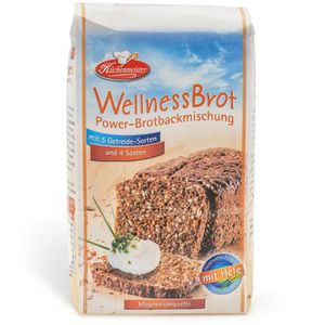 Küchenmeister Brotbackmischung Wellness Powerbrot, mit Roggensauerteig und Hefe, 1kg