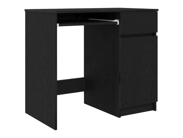 Bonne qualité - Bureau chêne noir 86x49x76cm - Table d'étude - Bois d'ingénierie - poste de travail meuble informatique DECO