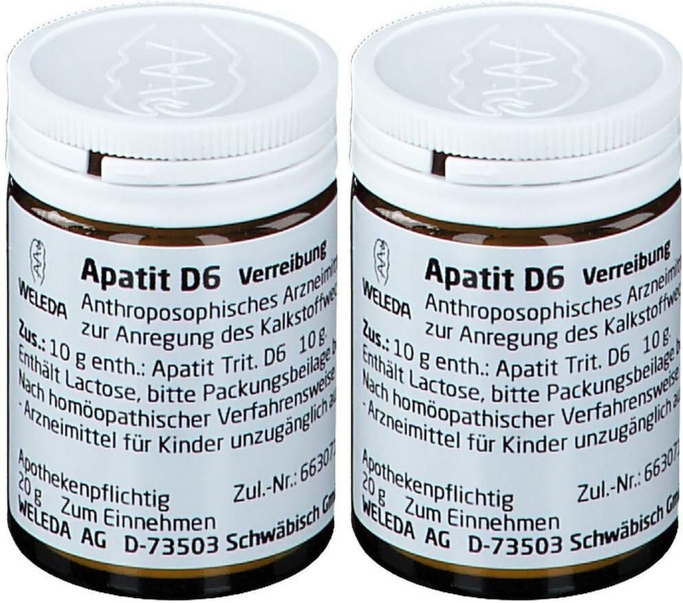Weleda Apatit D 6 Trituration 2x 2x20 g