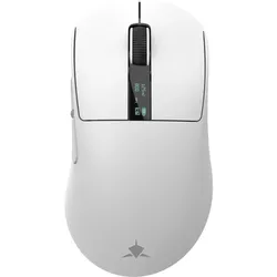 White Shark GAWAIN-W 500 mAh/12.000 DPI/56 g, Weiss (Docking, Kabellos), Maus, Weiss