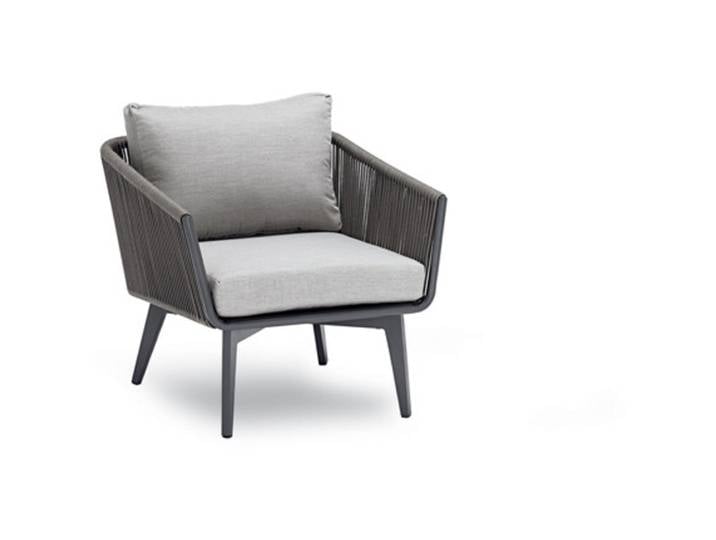 Loungesessel Rioy anthrazit Aluminium/Textilien T 80 cm