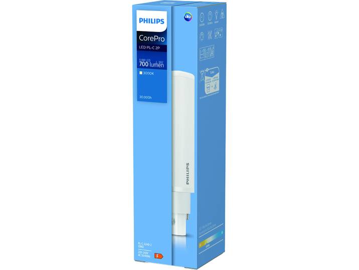 Philips CorePro LED PLC 6.9W 840 2P G24d-2 - Farbe: matt - LED - Lichtfarbe: Kaltweiss - Material: Glas- LED Leuchtmittel