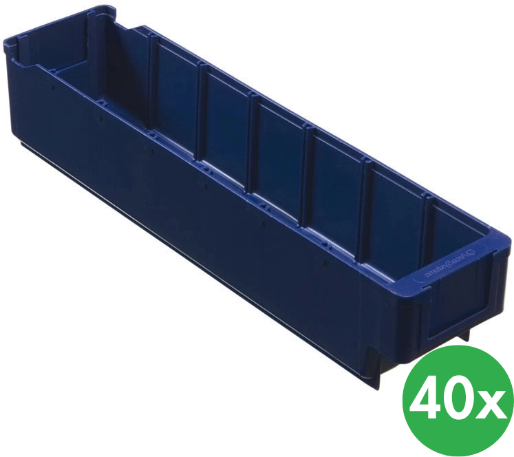 Schoeller Allibert Plastová regálová přepravka MAX - 94 x 400 x 80 mm, 40 ks