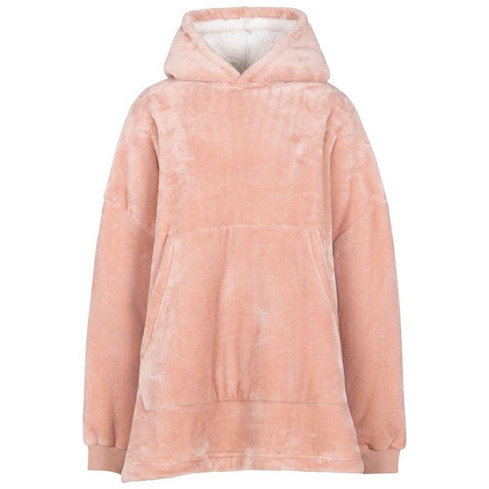 Trespass Uniseks Volwassen Knusse Oversized Hoodie Deken (Misty Rose)