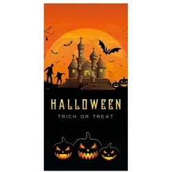 EUROPALMS Halloween Banner, Geisterhaus, 90x180cm