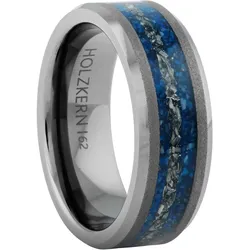 Holzkern Herrenring Sumo Meteorit/Lapislazuli, 60/19,1
