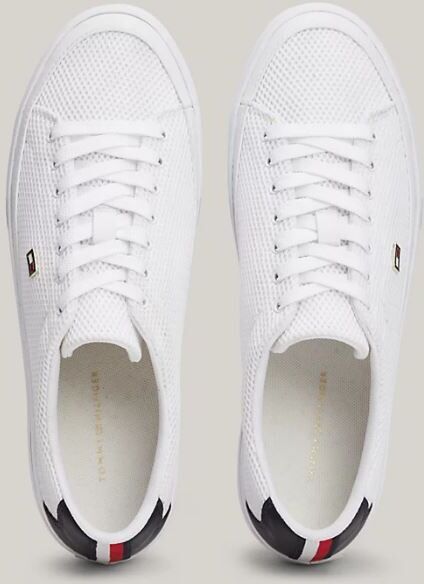 Zapato Tommy Hilfiger Vulc Monotype Mujer Blanco 36