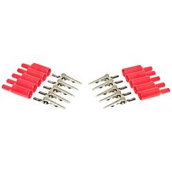 Mueller Electric BU-P2240-2 Krokodilklemme Rot Länge: 54.61 mm 1 Set