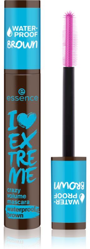 essence I LOVE EXTREME crazy volume waterproof volumising mascara shade 01 Cozy Brown 12 ml