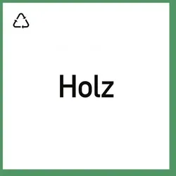Wertstoffkennzeichnung "Holz", Kunststoff, 300x300 mm