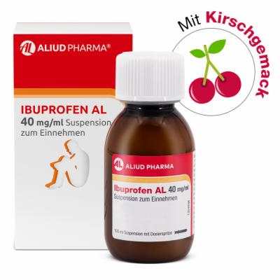 ALIUD Pharma GmbH Ibuprofen AL 40 mg/ml Suspension bei Fieber und Schmerzen 100 ml 09443124