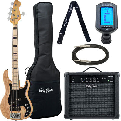Harley Benton Enhanced MP-5MN Natural Set Natural Satin