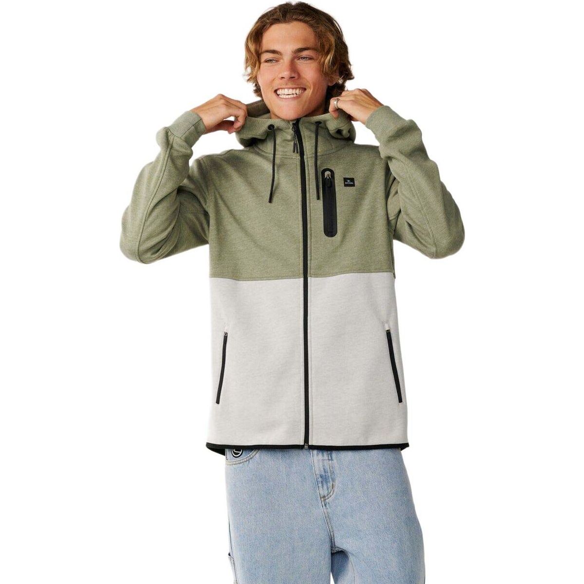 RipCurl Anti Series Departed Zip Thru green (0060) L CFEDB9-0060-L
