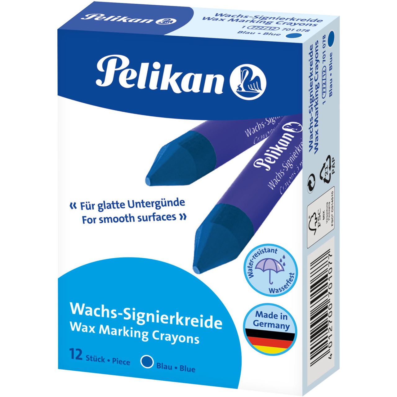 Pelikan 772/12 Signierkreiden blau, 12 St.