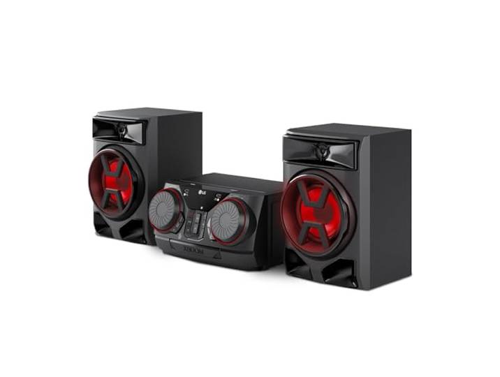 LG CK43N XBOOM, geluidssysteem, 300 W, bluetooth, USB, AUX-ingang, synchronisatie, partnerherkenning, equalizer, MP3-speler, krachtige audio voor thuis en feestjes, zwart
