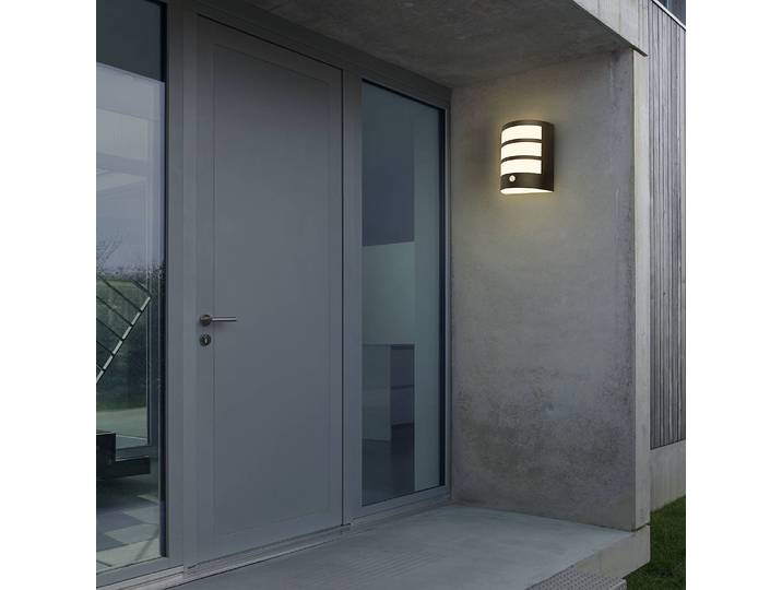 LED-Wandleuchte Skot 15 x 18 x 7cm Schwarz/Schwarz