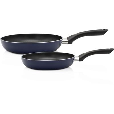 Pfannen-Set KRÜGER "Troja", blau, Pfannen, Ø 16/24 cm, Induktion