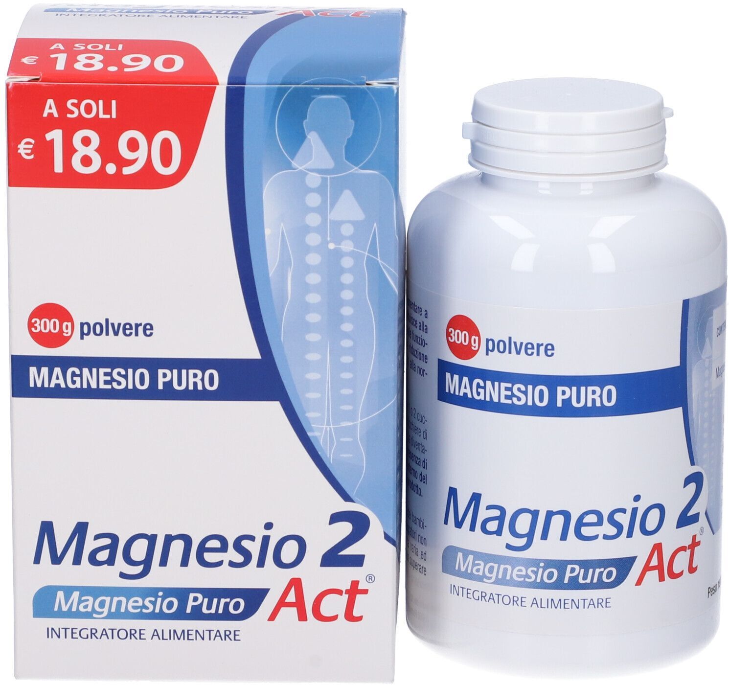 F&F Srl Linea Act, Magnesio 2 Puro, 300 g