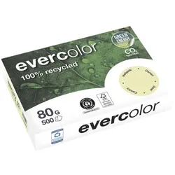 Clairefontaine Farbiges Recyclingpapier »Evercolor« - Pastellfarben gelb
