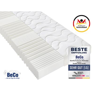 Komfortschaummatratze BECO "Double Deluxe Matratze 20, Matratze in 90x200 cm und weiteren Größen", weiß, B:180cm H:20cm L:200cm, Bezug: 100% Polyester, Matratzen, Komfortschaummatratze, Matratze vom TÜV Süd getestet*, über 2.000 5-Sterne-Bewertungen