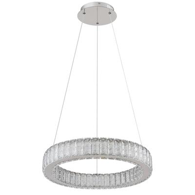 GLOBO LIGHTING LED-Hängeleuchte "MUCKY", silber (verchromt), 1 Stk., Leuchten, Hängelampe, Kristalle, elegante Designleuchte, Esstisch
