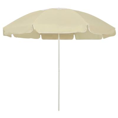 vidaXL Sandgelber Sonnenschirm 240 cm Modell Azimut Terrace