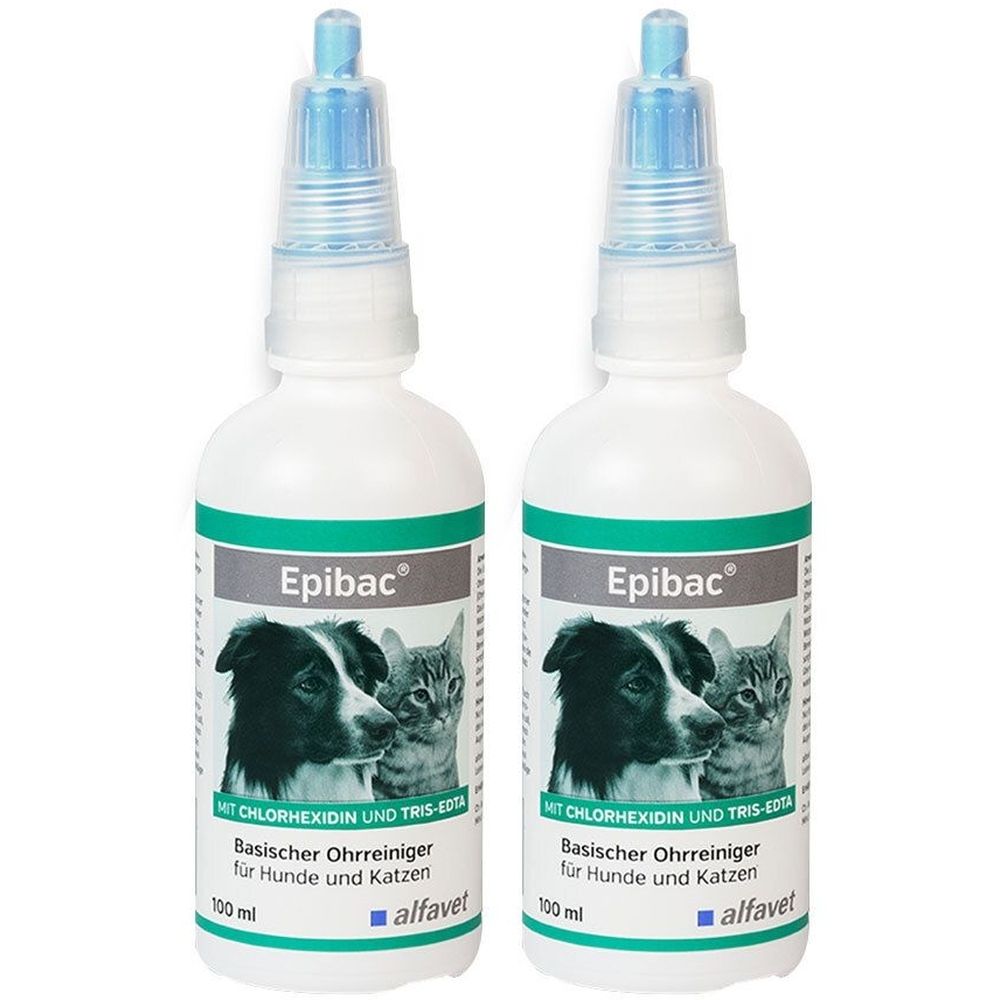 Epibac Ohrr F Hunde/Katzen x2 2x100 ml Lösung