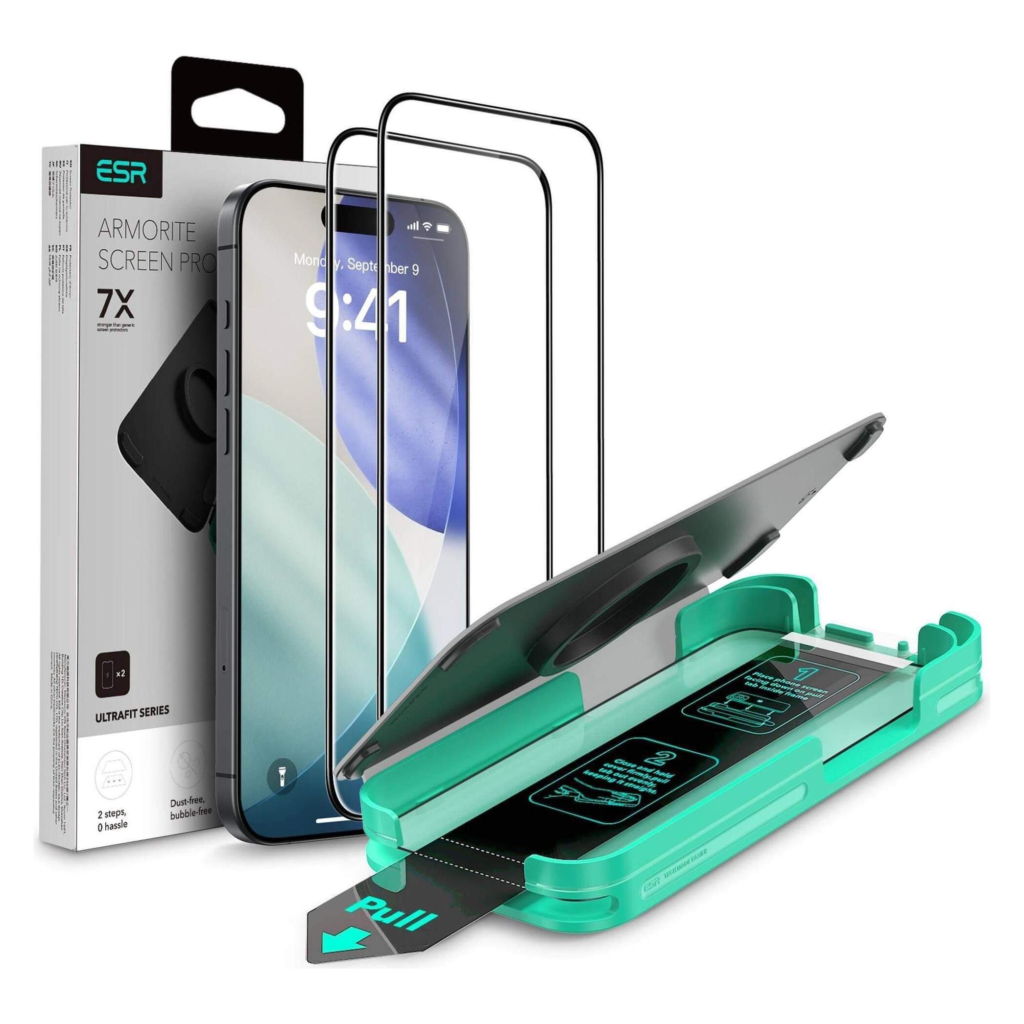 ESR UltraFit Armorite Screen Protector (2 Stk., Apple iPhone 17 Pro Max) (1D889002)