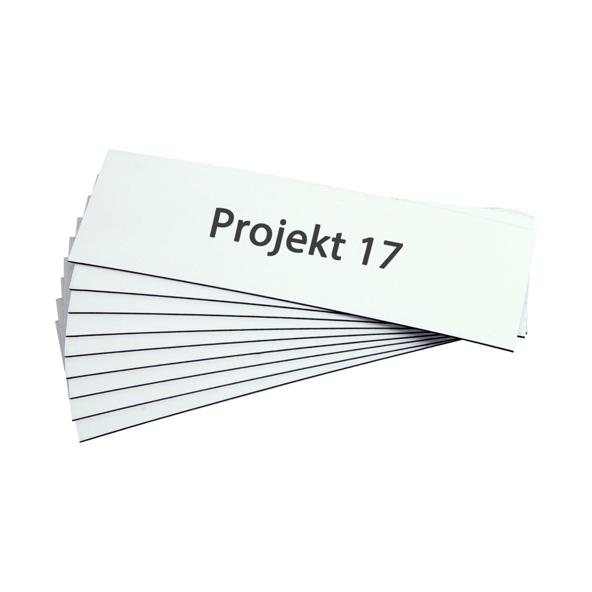 Eichner Magnet Lagerschild 0,85 mm Farbe: weiß 30 x 75 mm (9218-04017)