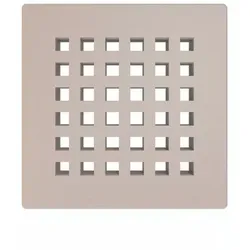 Schlüter Systems KERDI-DRAIN-RO Austauschbarer Entwässerungsrost Square 10x10cm Edelstahl TSC - Strukturbeschichtet Creme