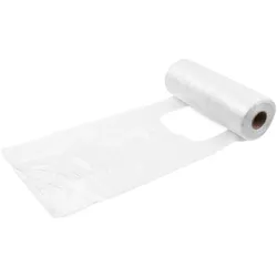 Knotenbeutel (HDPE) gerollt extra-stark transparent 22+11 x 48 cm `5kg+`