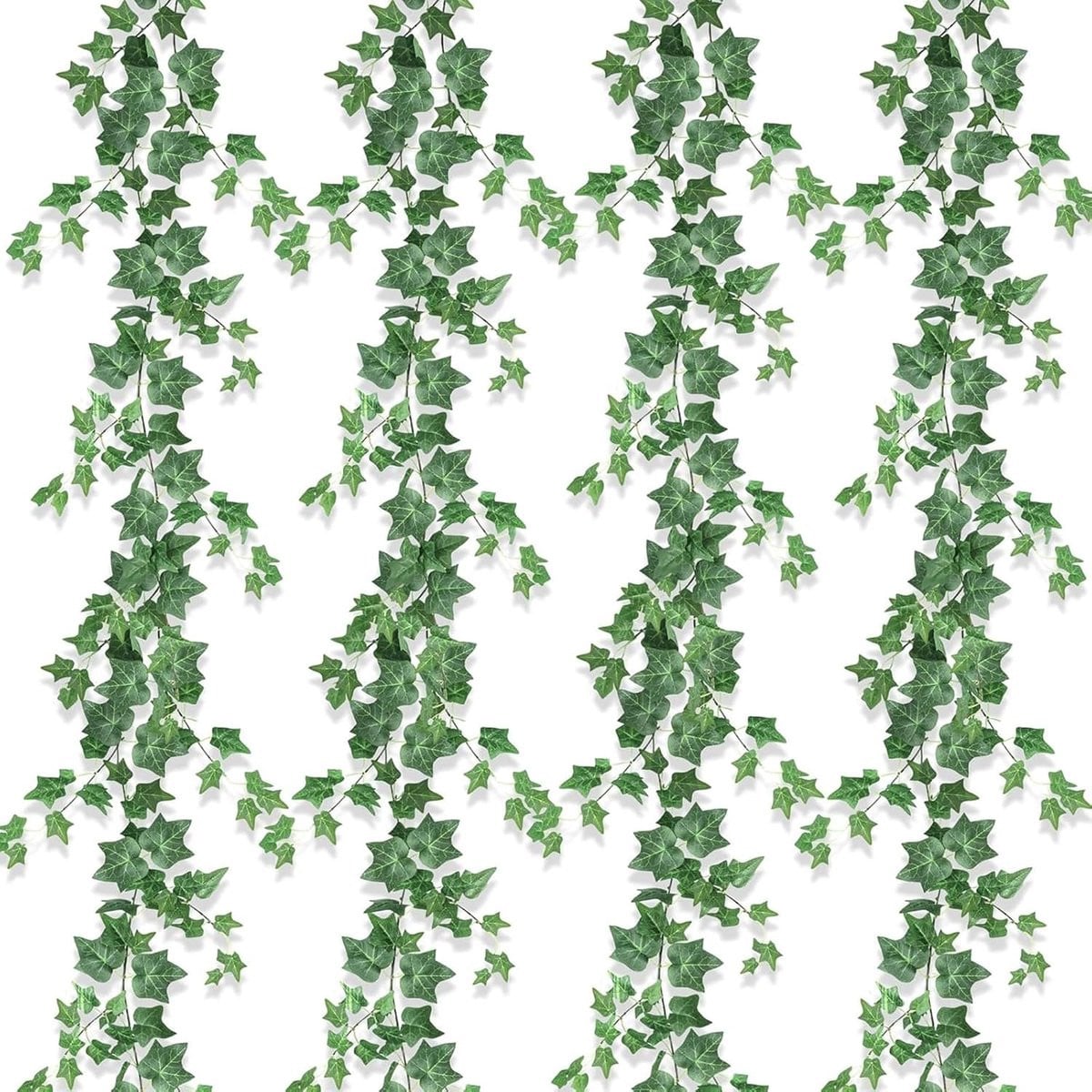 Thijox Kunstklimop Slinger 4 Stuks - 1,8 m Realistische Groene Hangplanten voor Decoratie