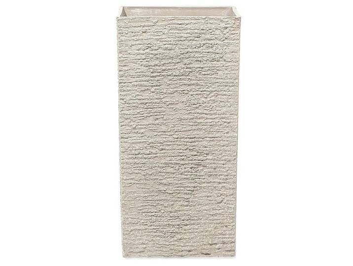 BLUMENTOPF hellbeige quadratisch 35/35/70 cm Gaza