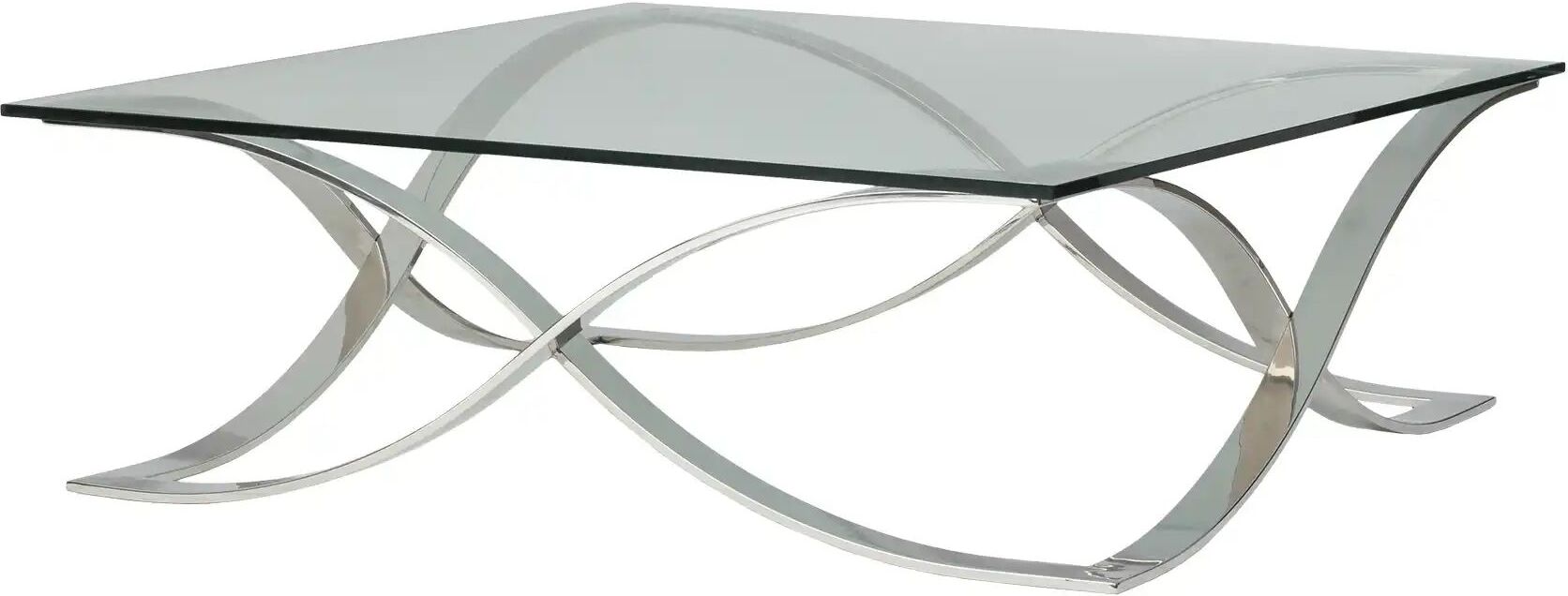 Höffner Couchtisch  Titus ¦ transparent/klar ¦ Maße (cm): B: 105 H: 35