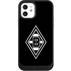 Nivocase Hülle für Apple iPhone 12 Handyhülle NIVOcore Case Schwarz Borussia Mönchengladbach Gladbach (Apple iPhone 12), Smartphone Hülle, Schwarz