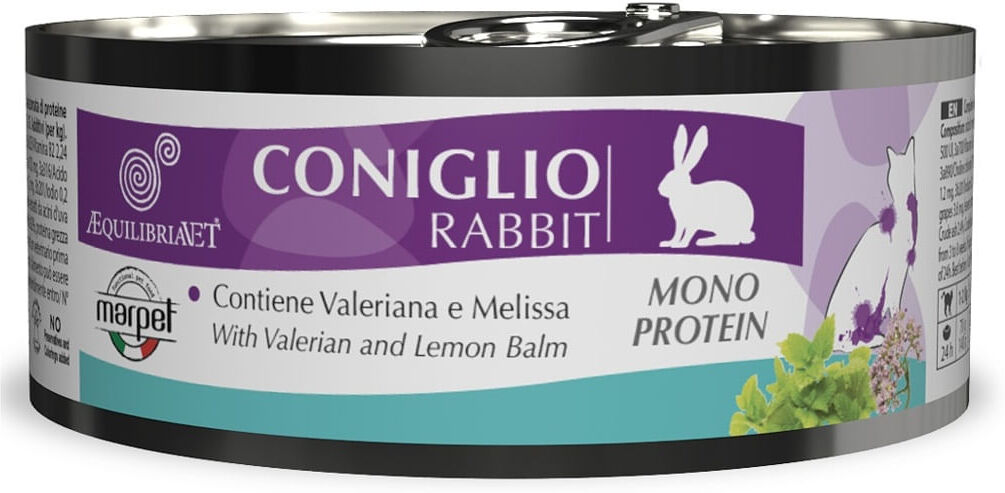 Marpet Aequilibriavet Diet Monoprotein Cat Lattina 85G CONIGLIO