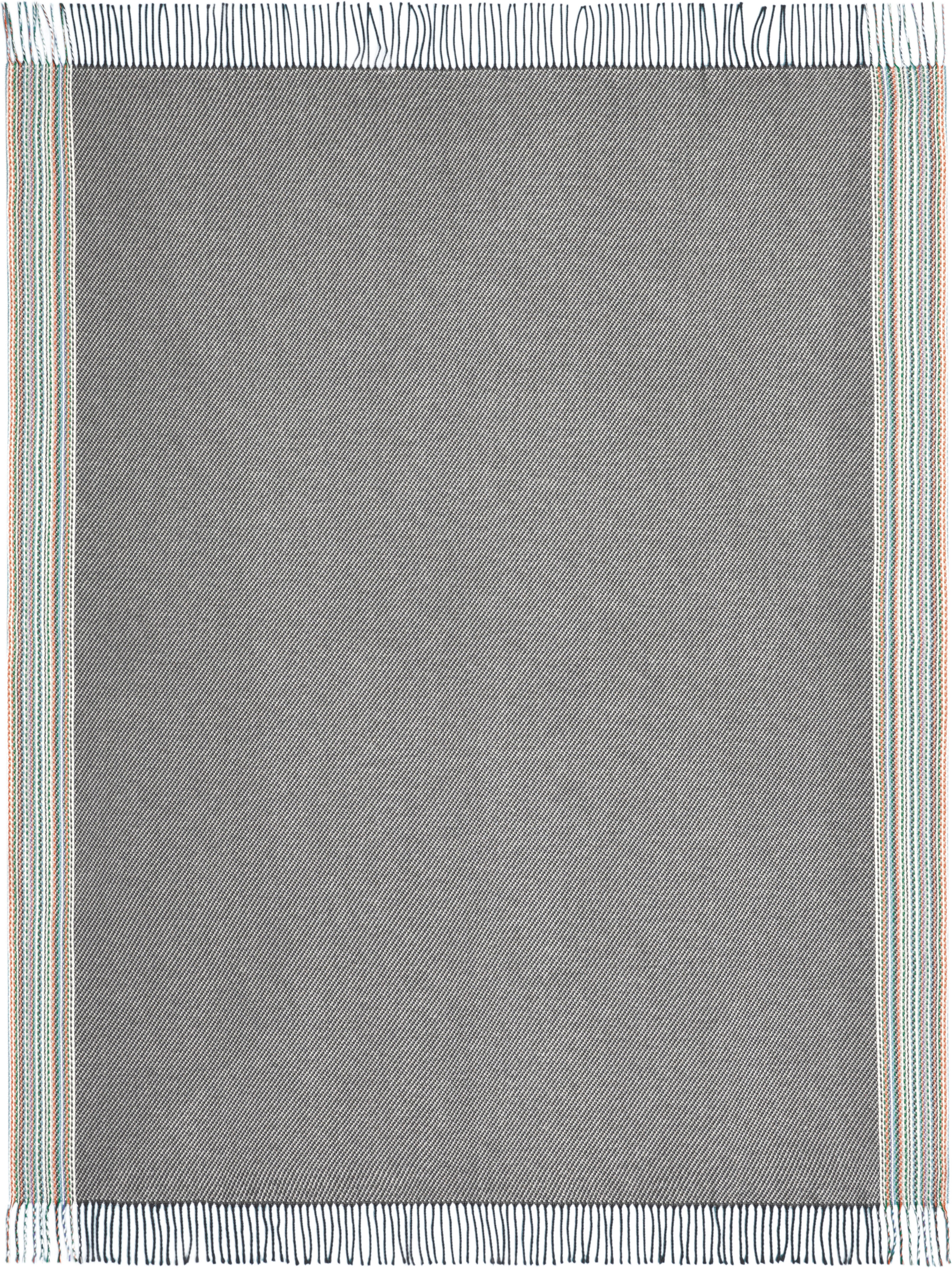 Plaid BIEDERLACK "Essence", grau, B:140cm L:190cm, Baumwolle, Polyester, Wohndecken, Plaid, federleicht mit aussergewöhnlichem Dessin grau B/L: 140cm x 190cm