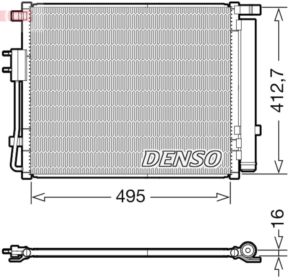 Condenseur, climatisation DENSO DCN41012