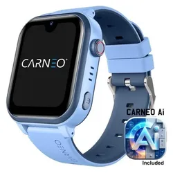 Carneo GuardKid+ 4G Platinum 2nd gen. Ai blue (Blau, 4G), Smartwatch