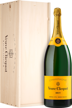 Champagne Veuve Clicquot Methusalem - Champagner Veuve Clicquot - Brut Carte Jaune -  Holzkiste - 6L Champagne