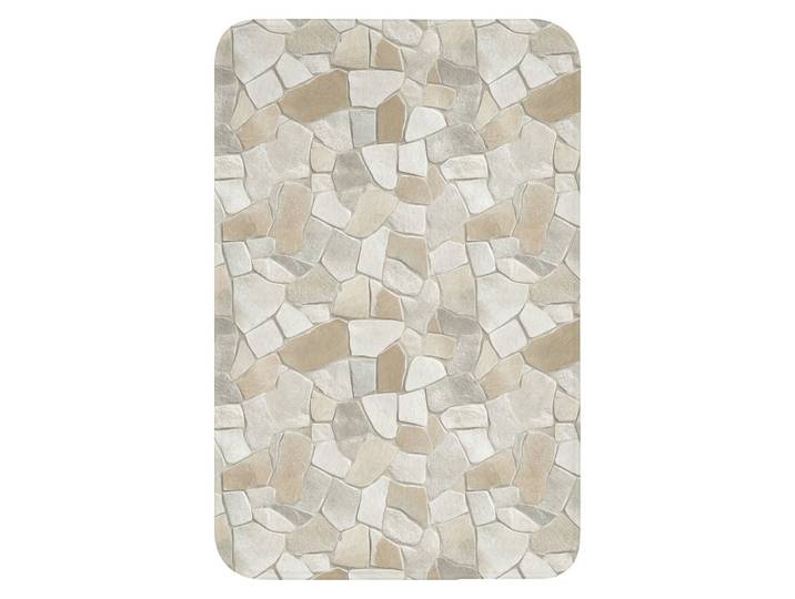 WC-VORLEGER Mosaik - Steine - Beige WC Teppich 40x60 cm
