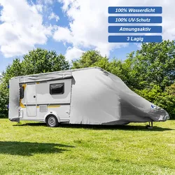 DIAMOND CAR Abdeckplane für Wohnwagen L, ca. 610 x 250 x 220 cm