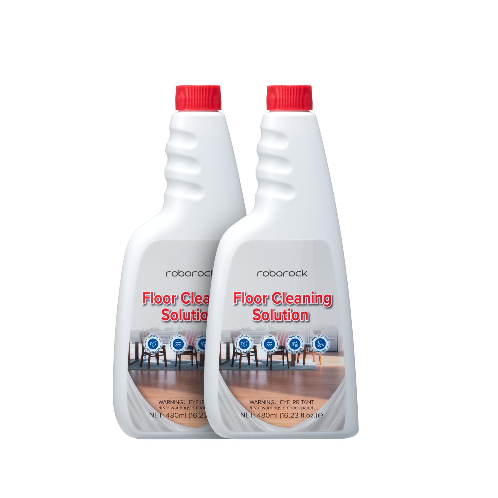 Roborock Bodenreinigungslösung für Saugroboter 2 x 480 ml 81RBKFCleanFluid480ml-2pack