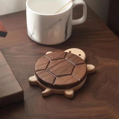 Uplift Essentials "Handcrafted Black Walnut ""Sea Turtle"" Thermal Insulation Pad Handcrafted Black Walnut ""Sea Turtle"" Thermal Insulation Pad"