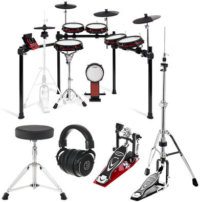 Alesis Nitro Ultimate XL Drum Bundle Schwarz
