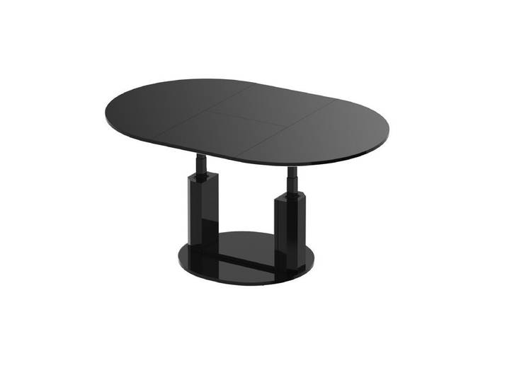 designimpex Couchtisch Design HEM-111 Hochglanz ausziehbar höhenverstellbar Tisch