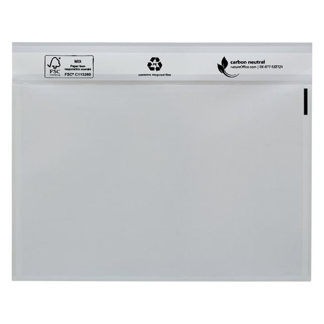 Debatin UNIPACK Begleitpapiertasche, DIN C6, ohne Druck, transparent, Oberfolie: LDPE 40 my, 250 Stück (C6) (522V0005006)