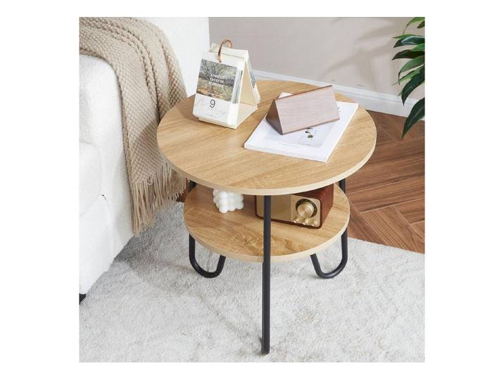 LuxusKollektion Beistelltisch Couchtisch Rund Ø50cm (1-St)