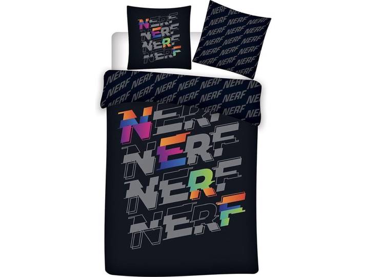Nerf Dekbedovertrek Logo 140 x 200 cm - Bio Katoen